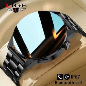 LIGE New Bluetooth Call Smart Watch For Men